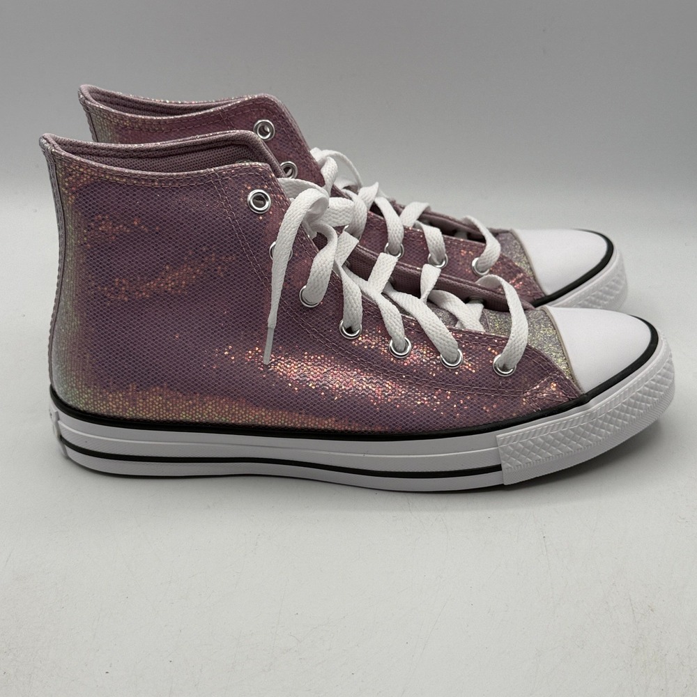 Converse Chuck Taylor All Star Hi Kids 7 Altitude Lilac Shimmer A14333C